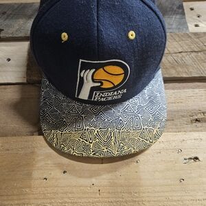 Mitchell & Ness Navy Snapback with Yellow Accent